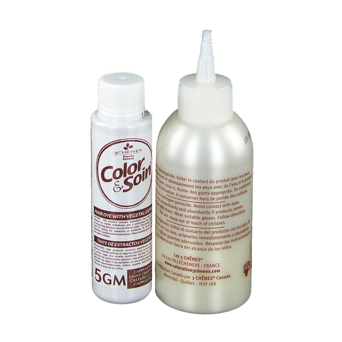 Les 3 Chênes Color & Soin 5GM heller Kastanien-Cappuccino