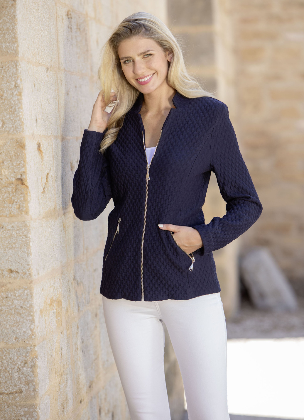 Jacke mit Schulterpolstern