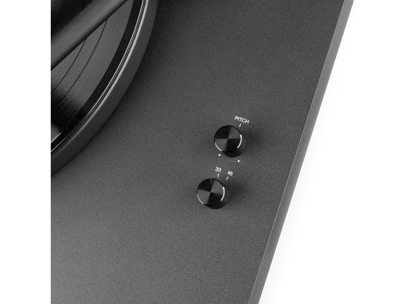 Audizio Plattenspieler RP340 Schwarz HiFi-Plattenspieler mit Riemenantrieb