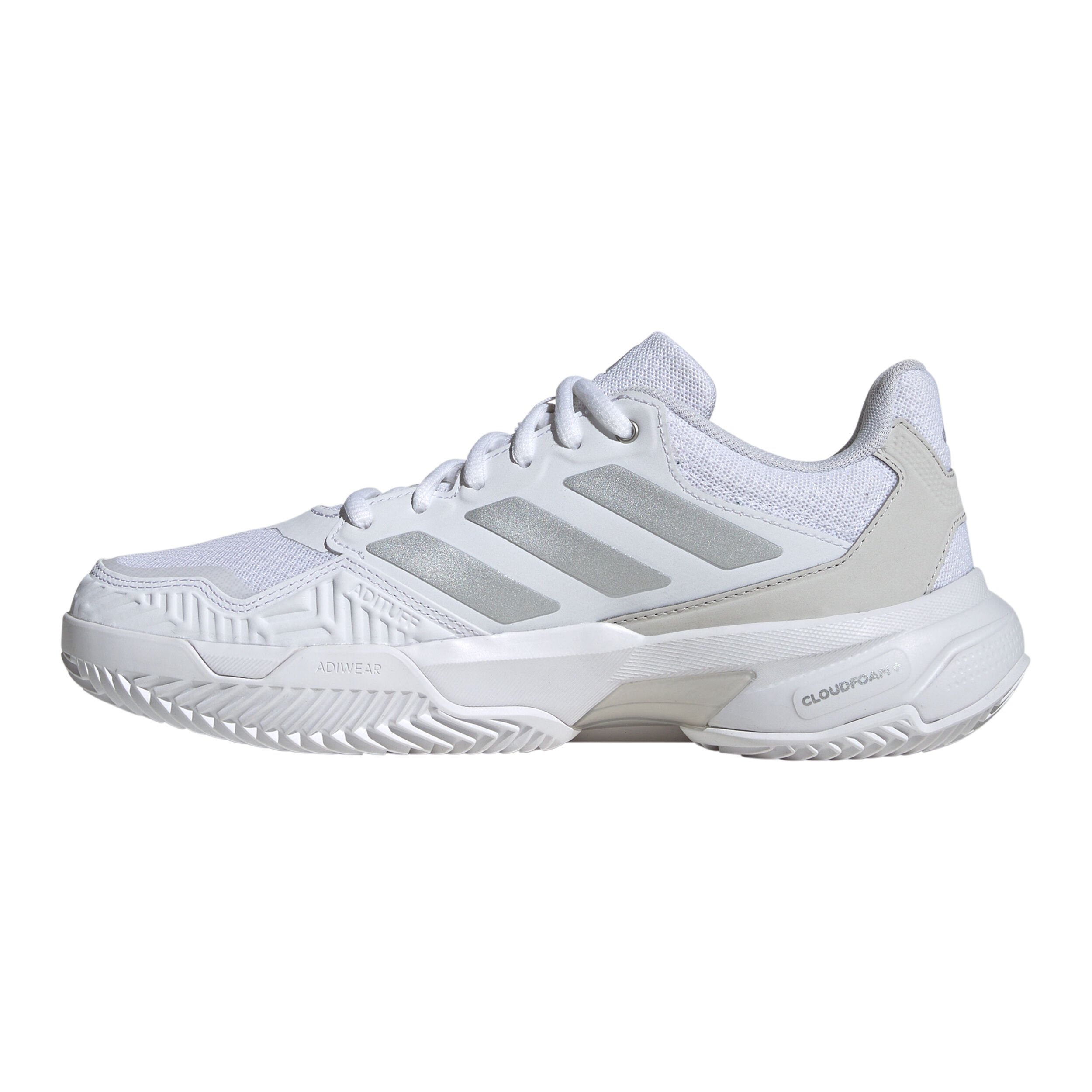 adidas CourtJam Control 3 Chaussure Terre Battue Femmes - Blanc , Argent