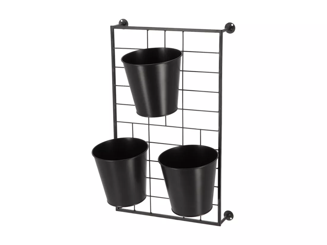 Support à plantes mural avec pots