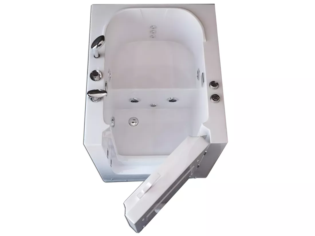 Baignoire Balnèo avec porte pour seniors 93 x 83 x h100 cm – Lavander