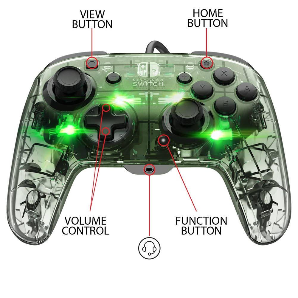 Nintendo Switch Afterglow Prismatic Deluxe+ bedrade controller