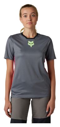 Maillot Manches Courtes Fox Defend Race Femme Gris