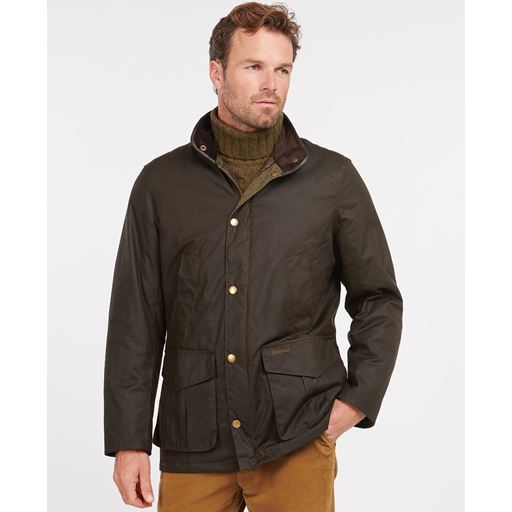 Barbour Hereford Wax Jakke, Olive, XL