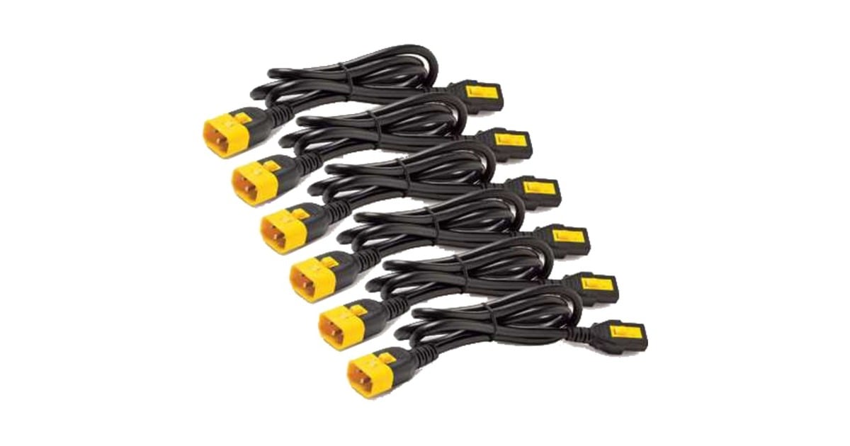 APCStroomkabel Kit C13-C14 IEC  (Zwart/geel, 6 stuks, 1,8 meter, AP8706S-WW)