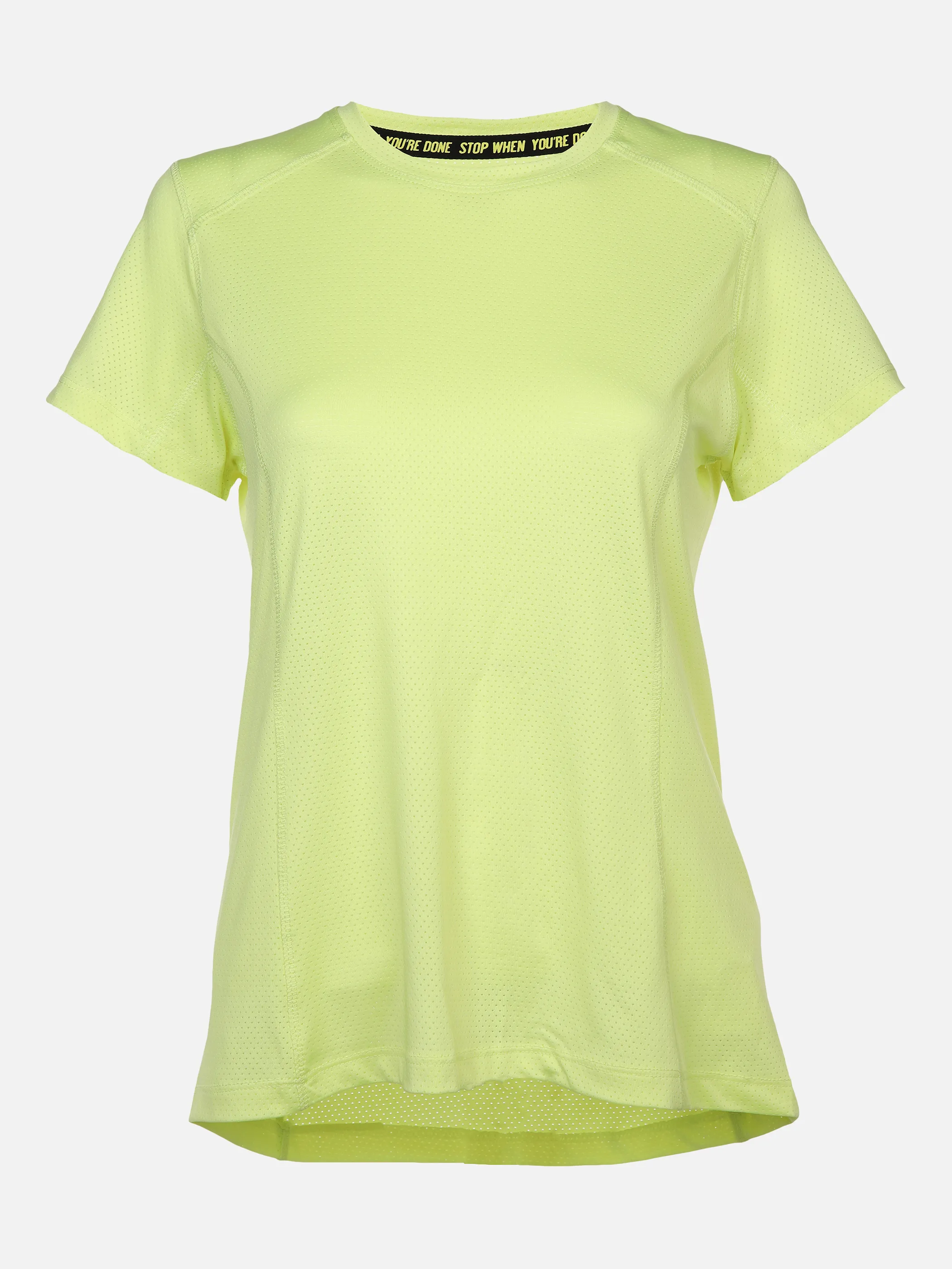 Damen Sportshirt in durchschimmernder Optik