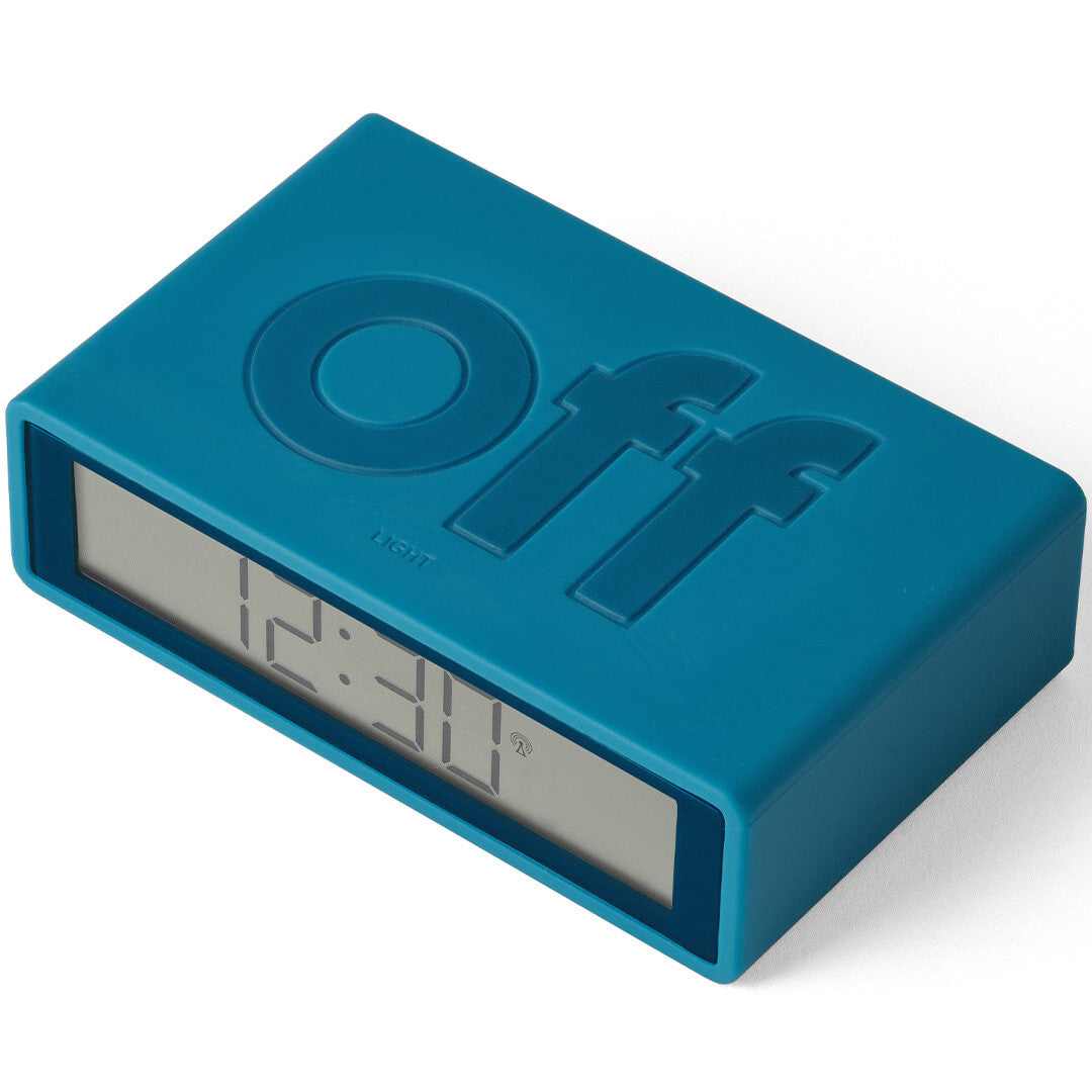Lexon flip classic digitale wekker - duck blue