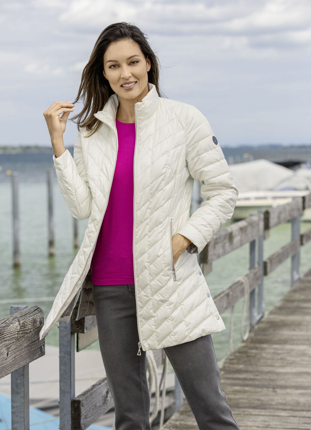 Jacke mit Reißverschlussleiste