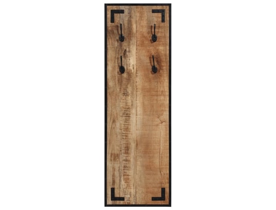 VIDAXL - Porte manteau Porte-manteau 35x8x110 cm bois de manguier massif brut