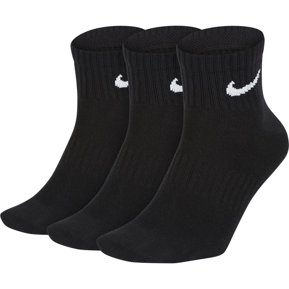 Nike Everyday Lightweight Ankle 3 Paar Socken schwarz