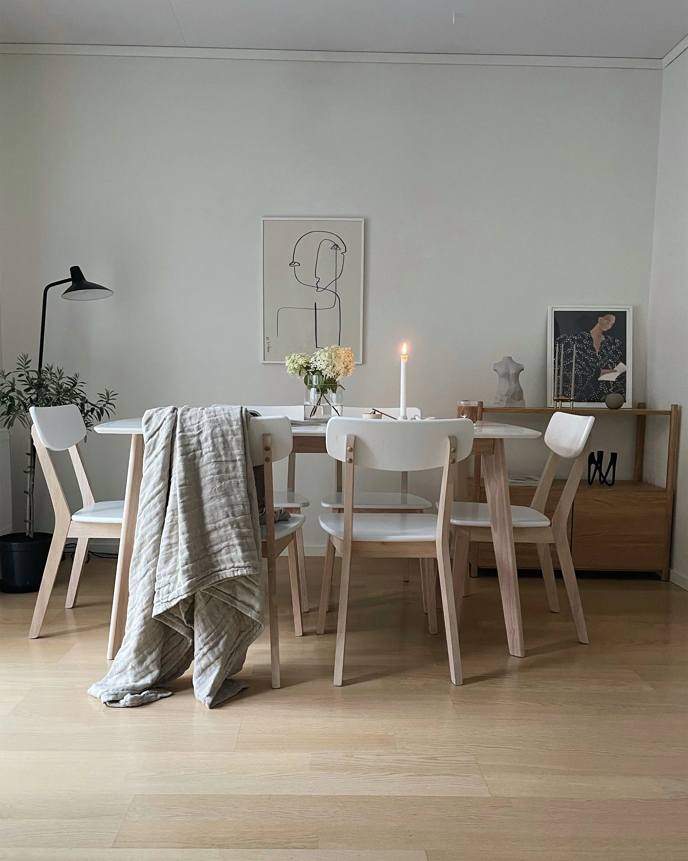 Eettafel SANTOS Wit 90 cm 150 cm
