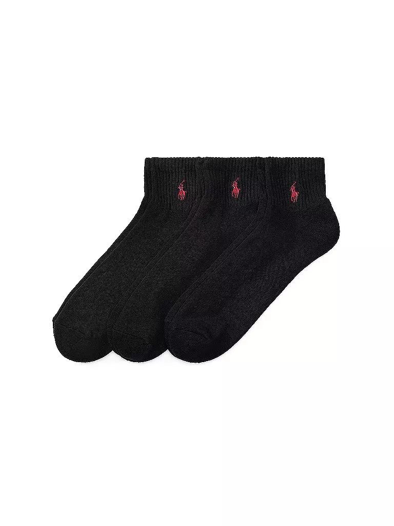 POLO RALPH LAUREN Sneaker Socken 3er Pkg black  schwarz