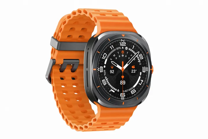 Samsung | Galaxy Watch Ultra - Titanium Gray (Orange strap)