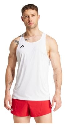 Débardeur adidas Adizero Blanc Homme