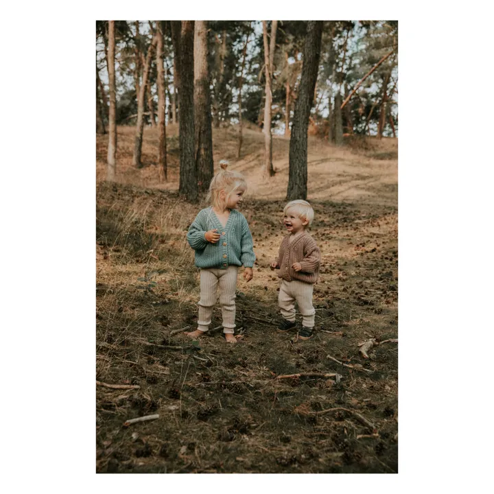 Yuki Cardigan Chunky Coton Bio | Taupe