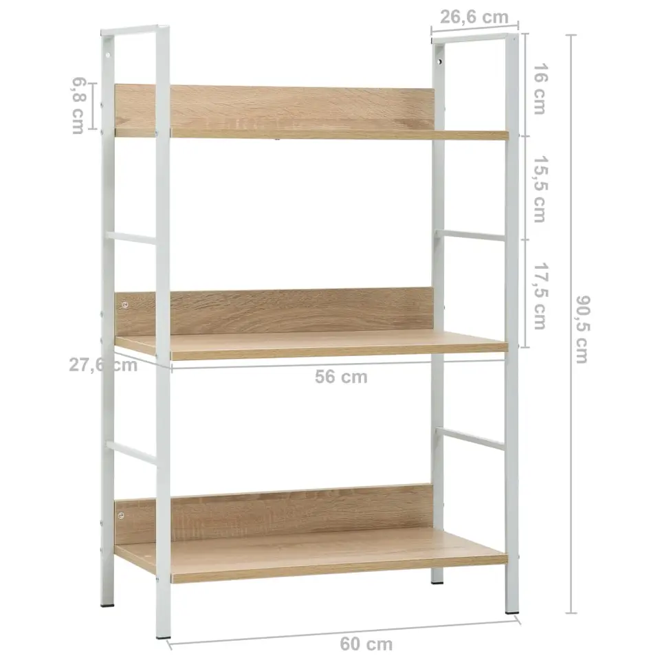 vidaXL - Schappenkast - Bruin - Bewerkt hout