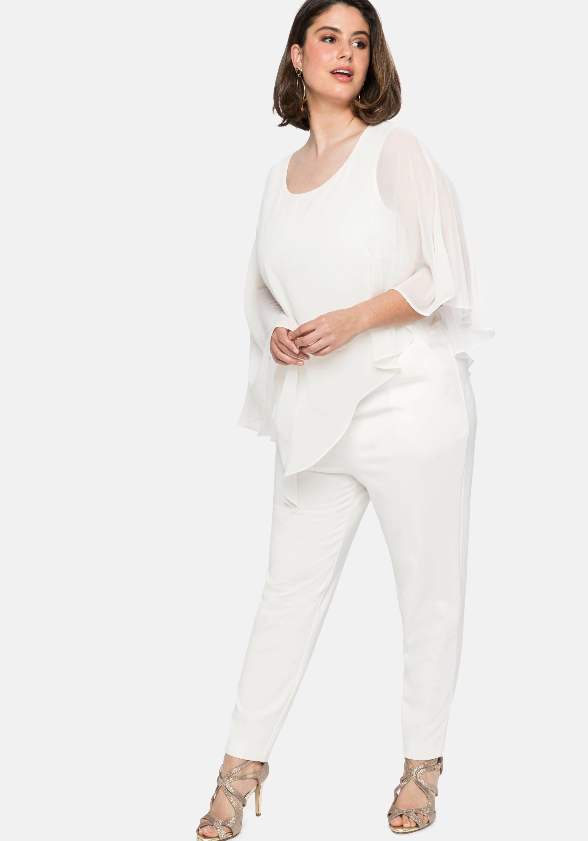 Overall im Lagenlook, mit Fledermausärmeln