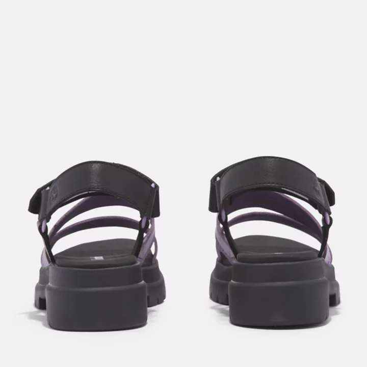 Sandale London Vibe à trois brides pour femme en violet