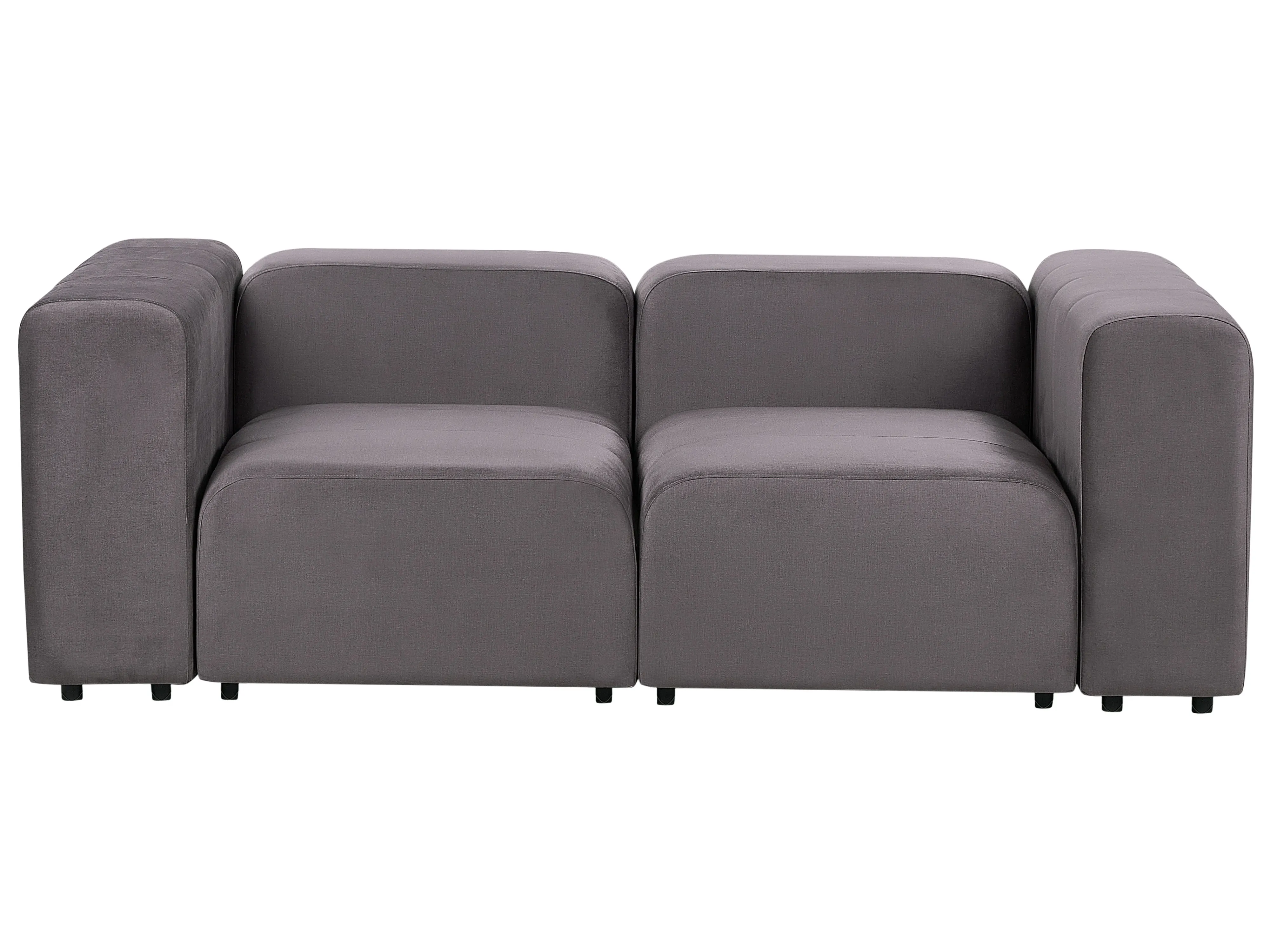 Modulaire bank 2-zits FALSTERBO Fluweel Donkergrijs