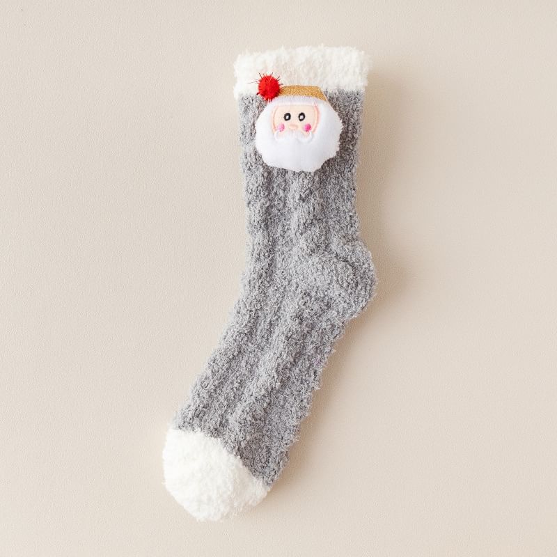 Lychee - Kerst Cartoon Fluffy Sokken