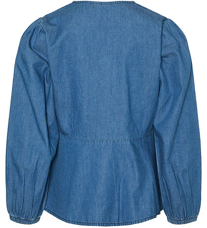 Vero Moda Girl Bluse - VmDemi - Medium+ Blue Denim
