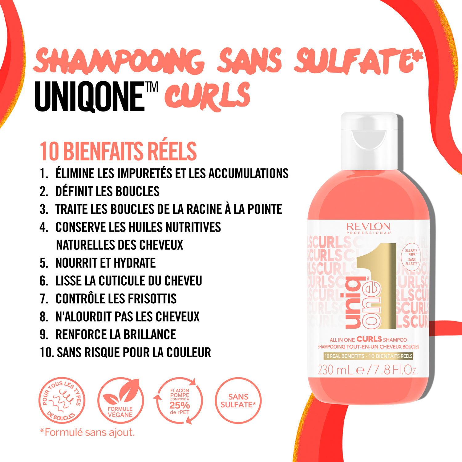 Shampoing Revlon Curls Uniq One 230 ML