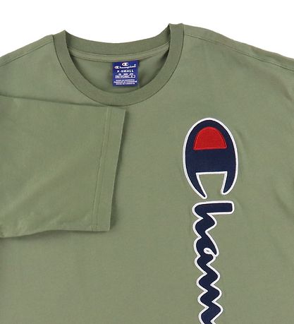 Champion Fashion T-Shirt - Grün m. Logo