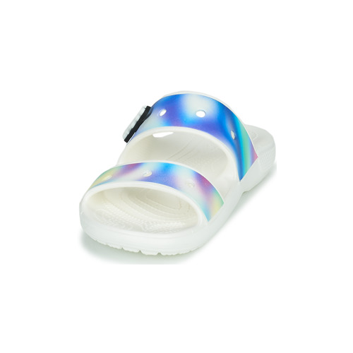 Crocs - CLASSIC CROCS SOLARIZED SANDAL - Blanc / Bleu