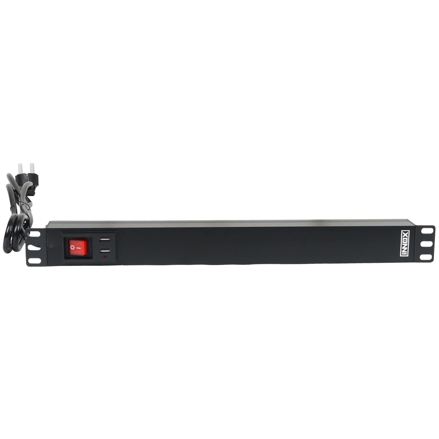 Innox RPD R8F-FS-USB 19 inch stroomverdeler met USB penaarde