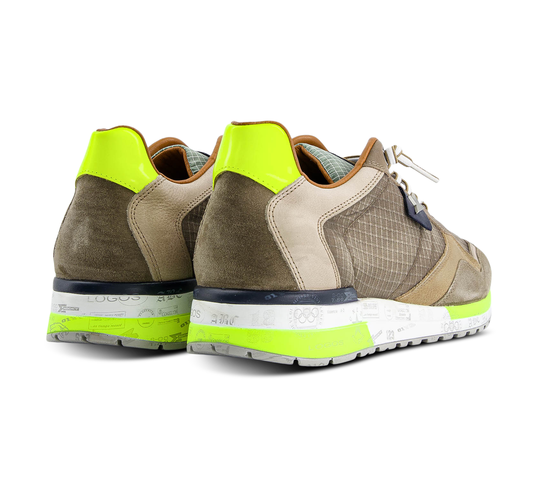 1874 by Walder Sneaker low beige/taupegrau