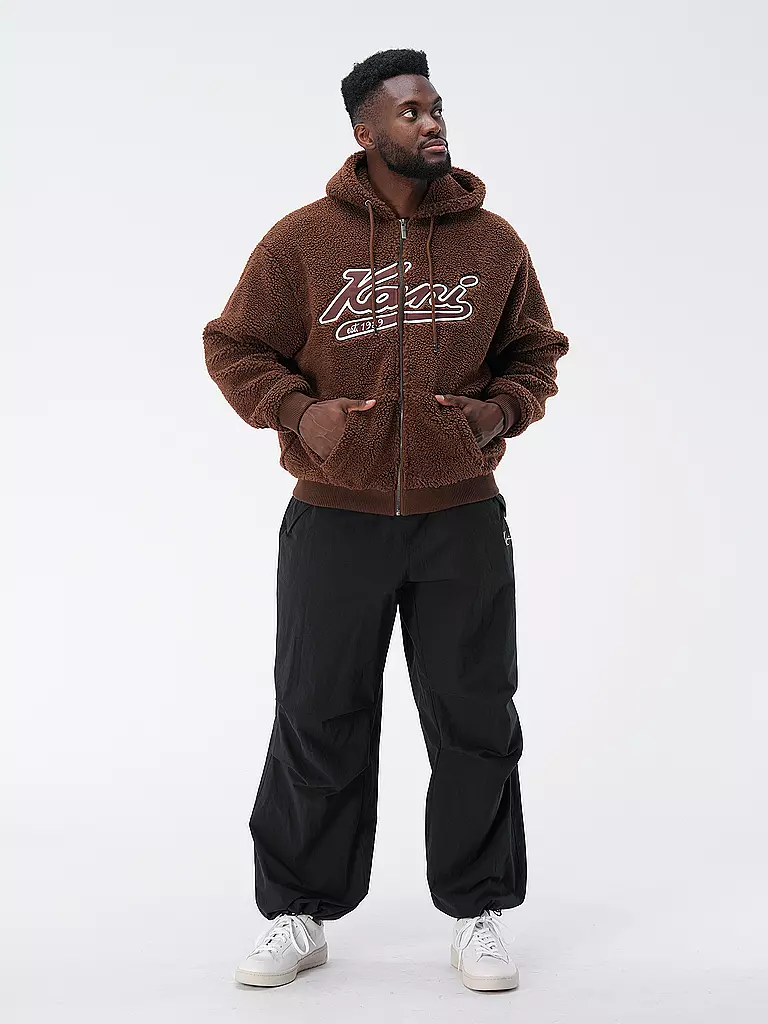 KARL KANI Jacke in Felloptik  braun