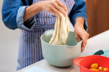 Beslagkom met spatdeksel Chef It 3000 ml  - Nordic sage