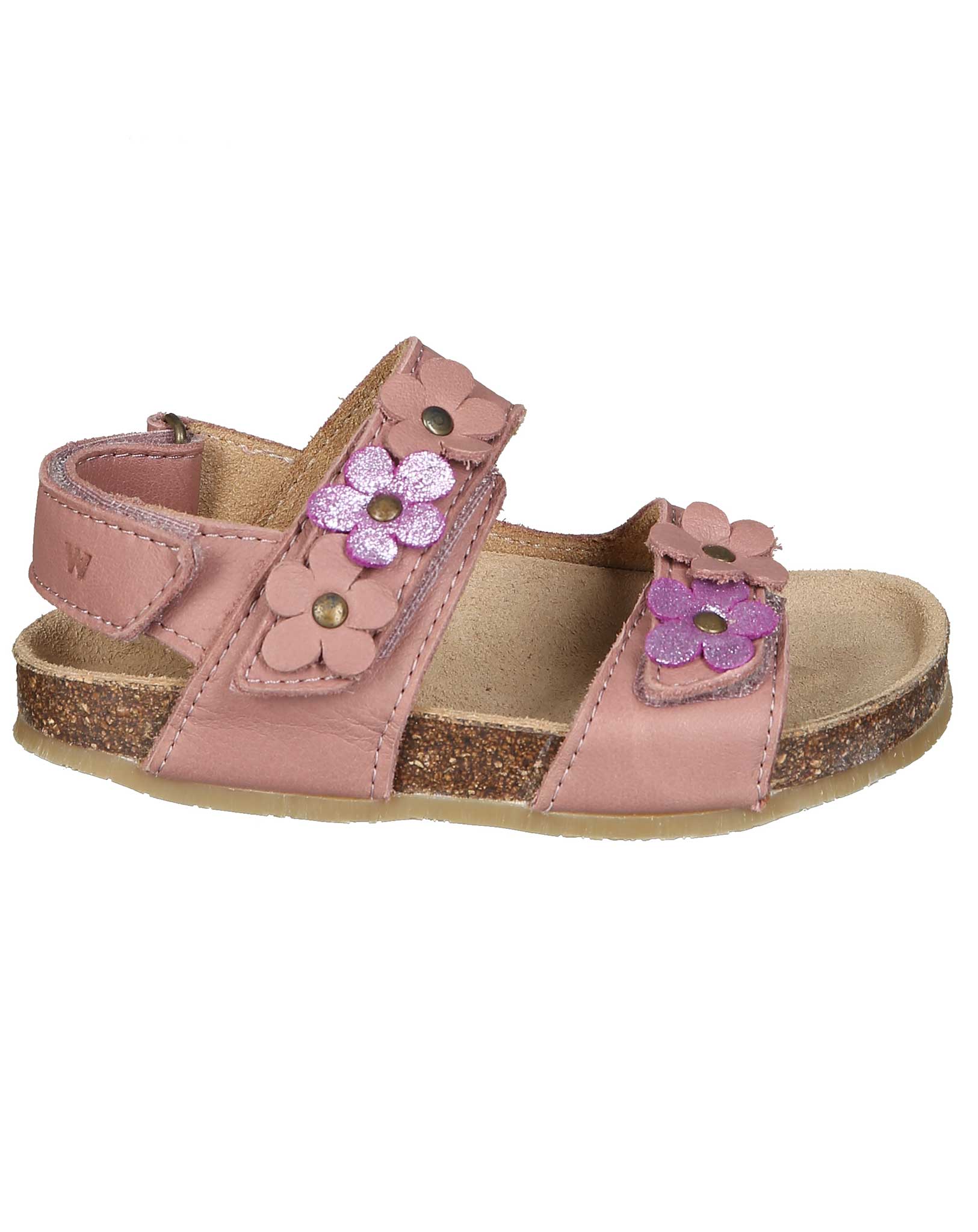 Klett-Sandalen CLARE FLOWERS in old rose