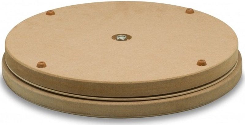 ARTSERVICE - Pottperschijf - Draaiplateau - Wit - MDF-hout, 30 cm diameter