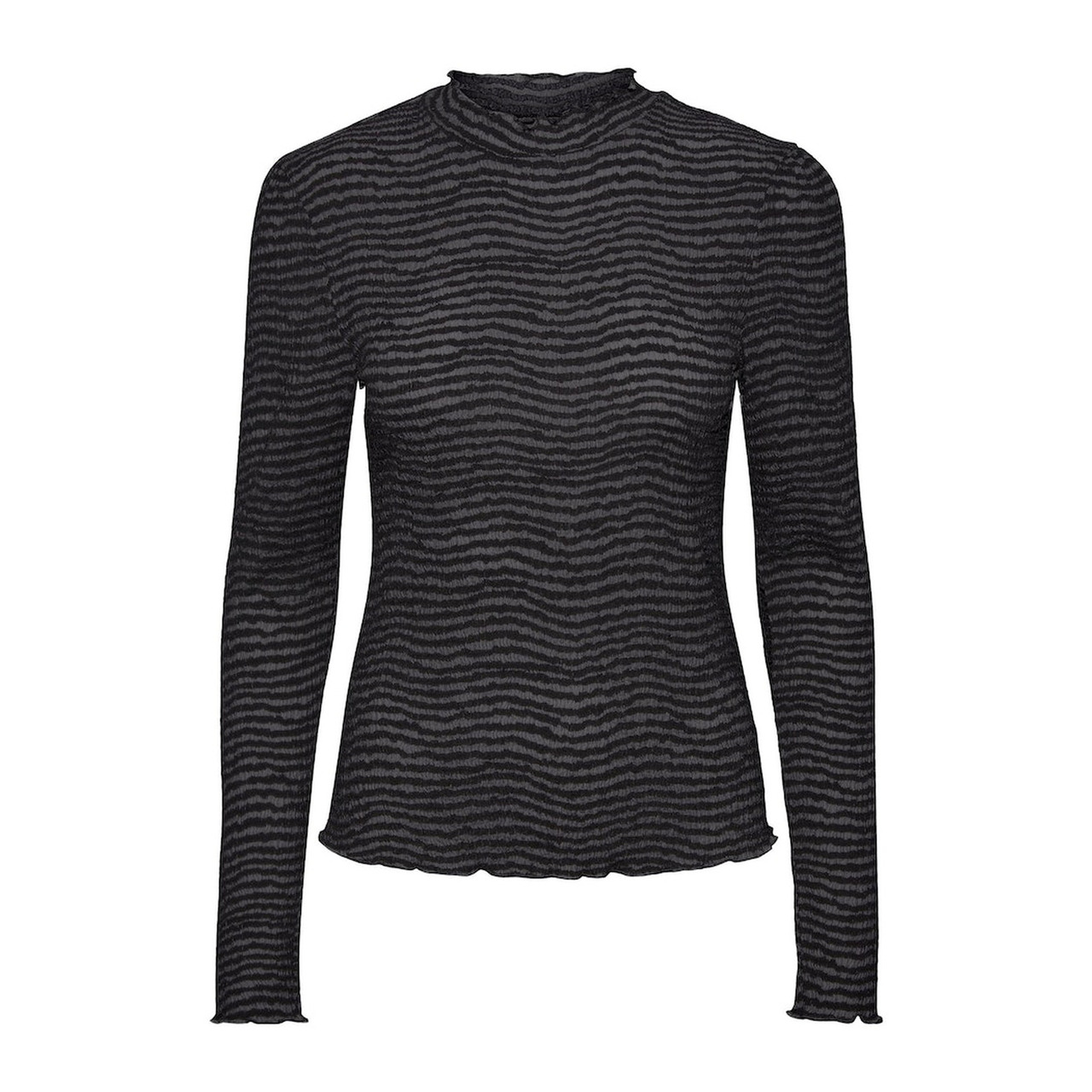 Pieces PCSESH LS T-NECK TOP BC