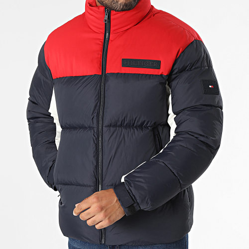 Doudoune New York Puffer 2770 Bleu Marine Rouge