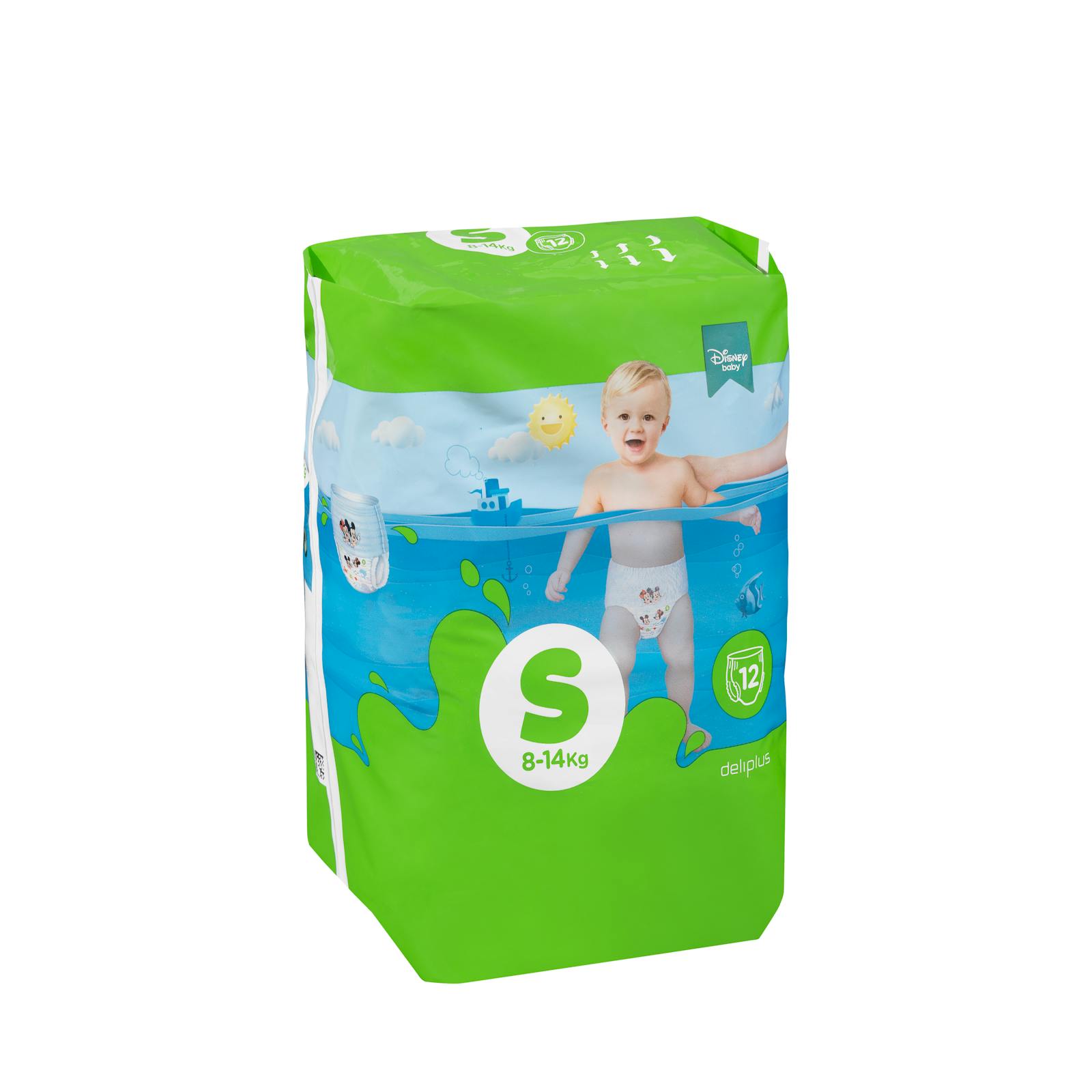 Couche de bain jetable Deliplus taille S pour 8-14 kg