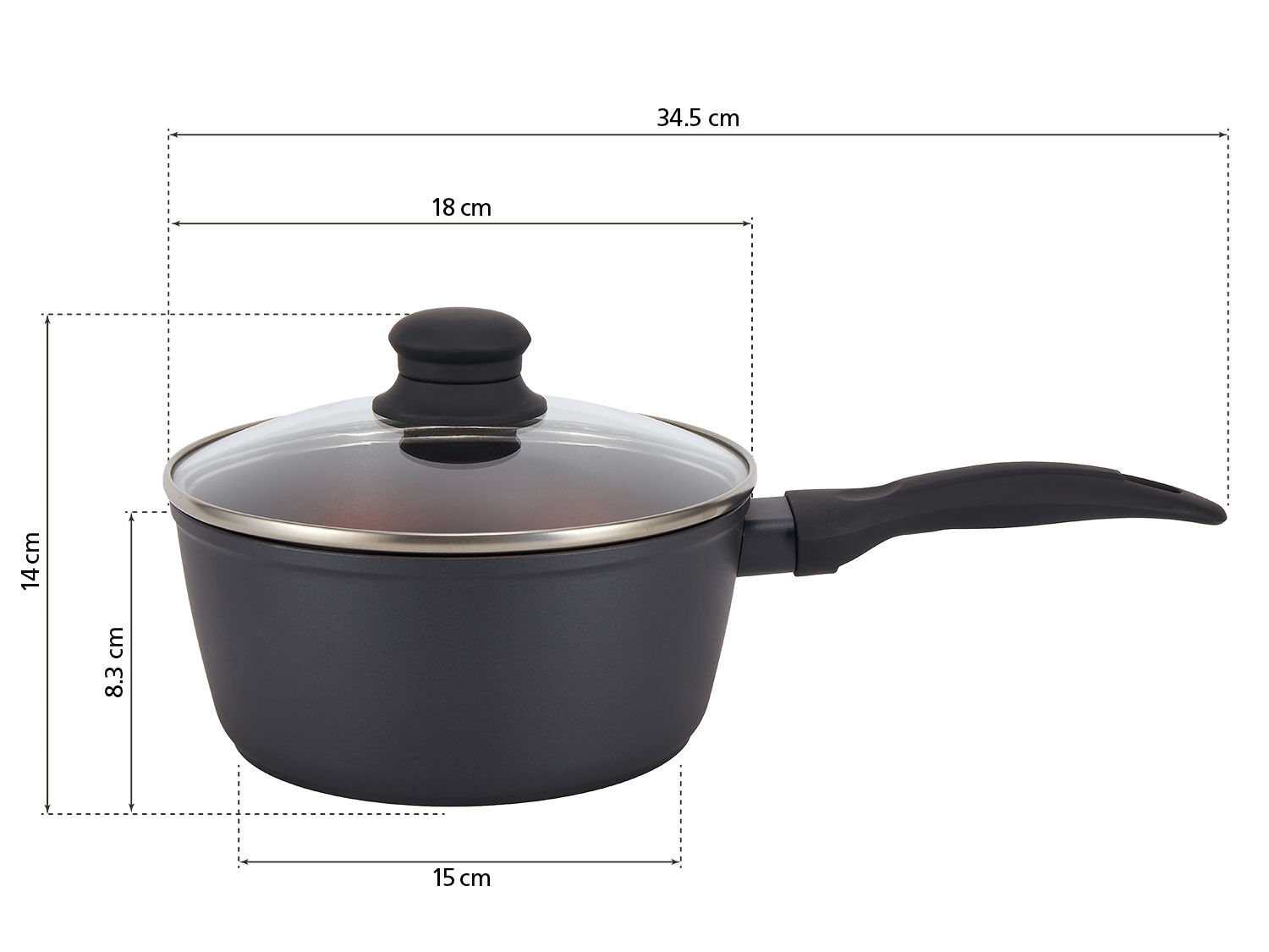 Pfannen-Set 8-teilig, aus hochwertigem Alu-Guss