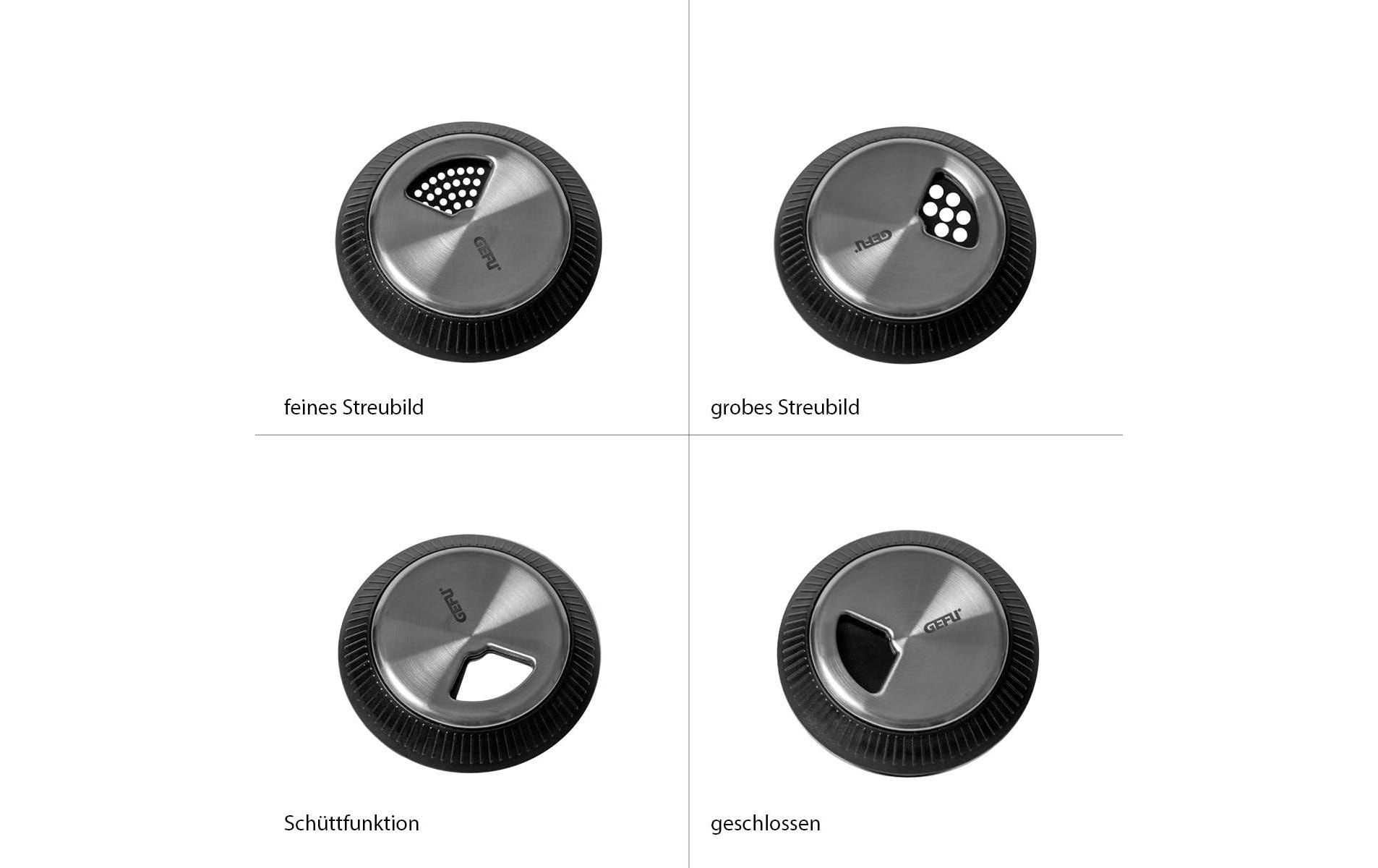 Gewürzstreuer X-Plosion Schwarz/TransparentGewürz- und Kräuterstreuer