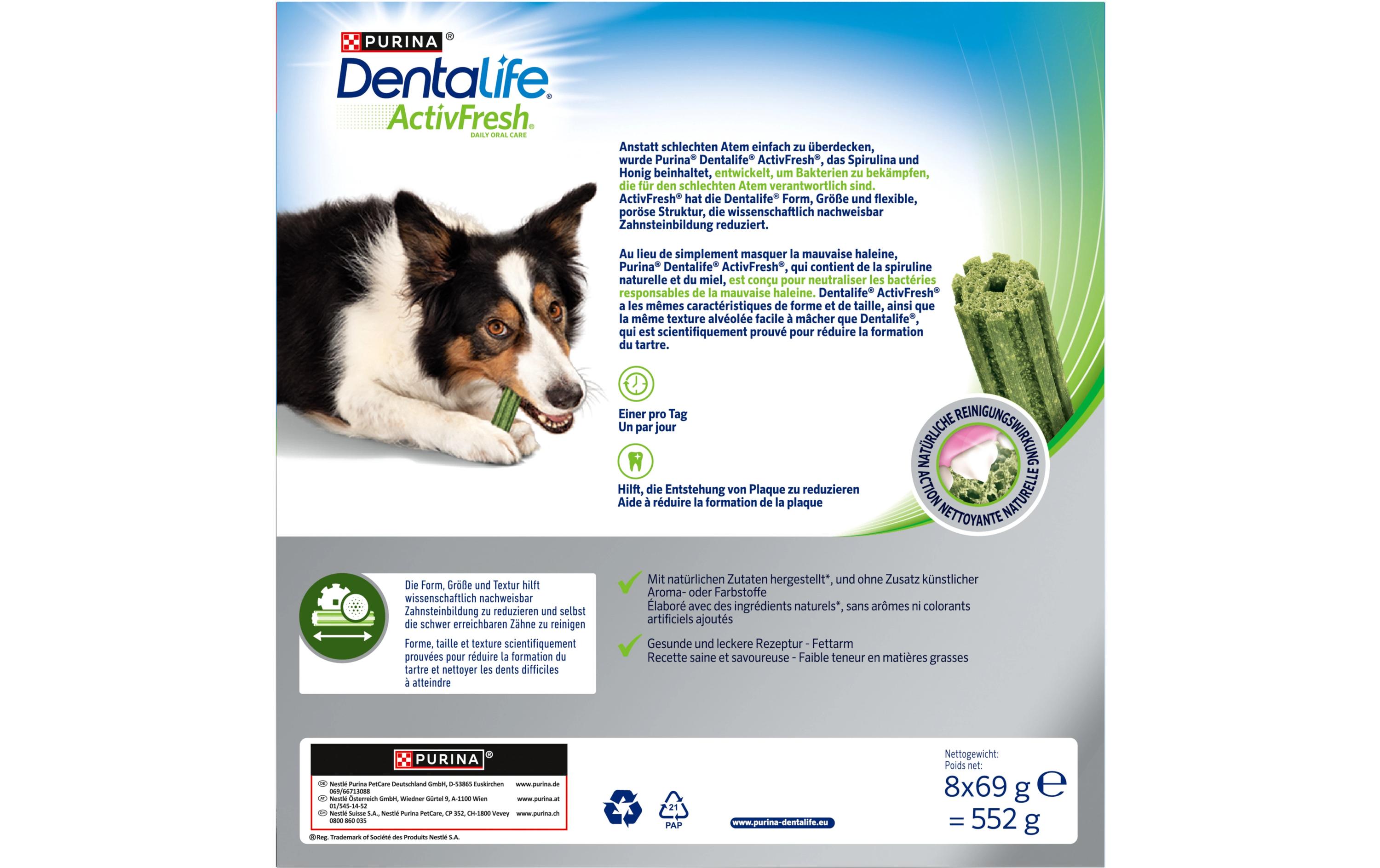 Kausnack ActivFresh Medium, 24 SticksZahnpflege-Snack für Hunde