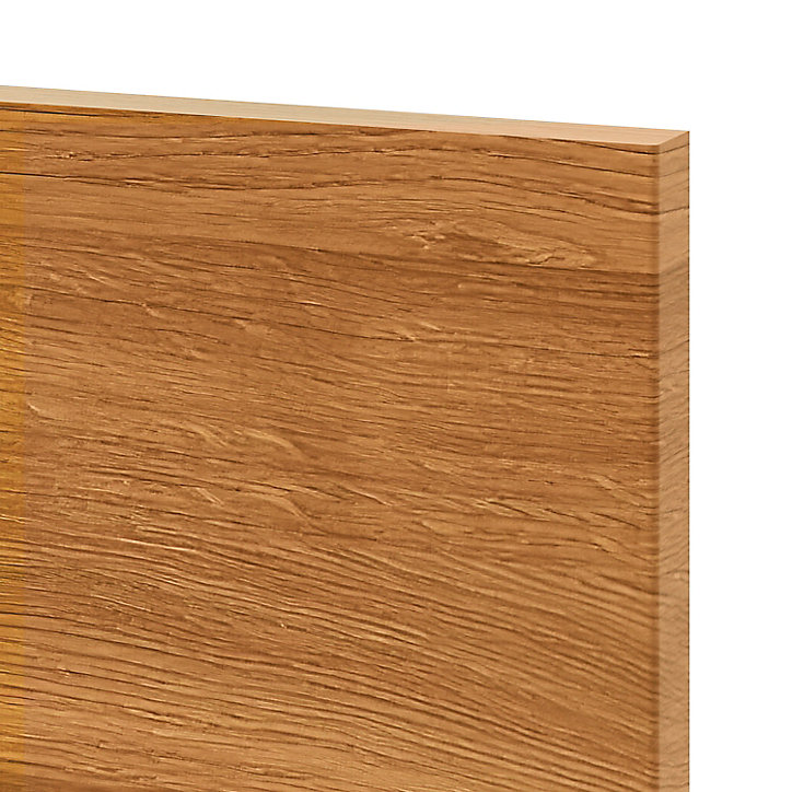 Façade de cuisine 1 tiroir et 2 casseroliers Chia décor chêne fumé l. 50 cm x H. 72 cm GoodHome