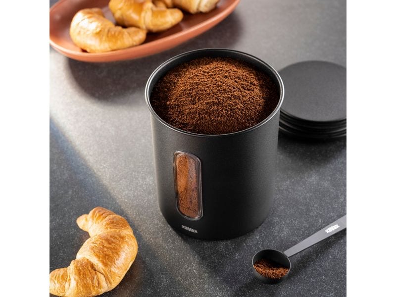 Xavax Kaffeedose 500 / 700 g Schwarz Kaffeedose für 500 g Bohnen oder 700 g Pulver