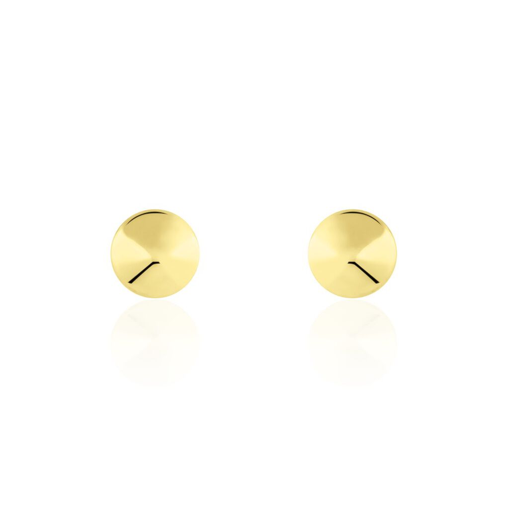 Boucles D'oreilles Puces Or Jaune Imbert