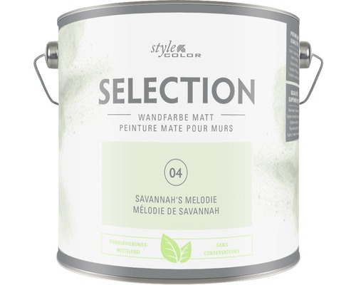 Premium muurverf Stijl Kleur SELECTIE 04 conserveermiddelvrij Savannah's Melodie 2,5 L