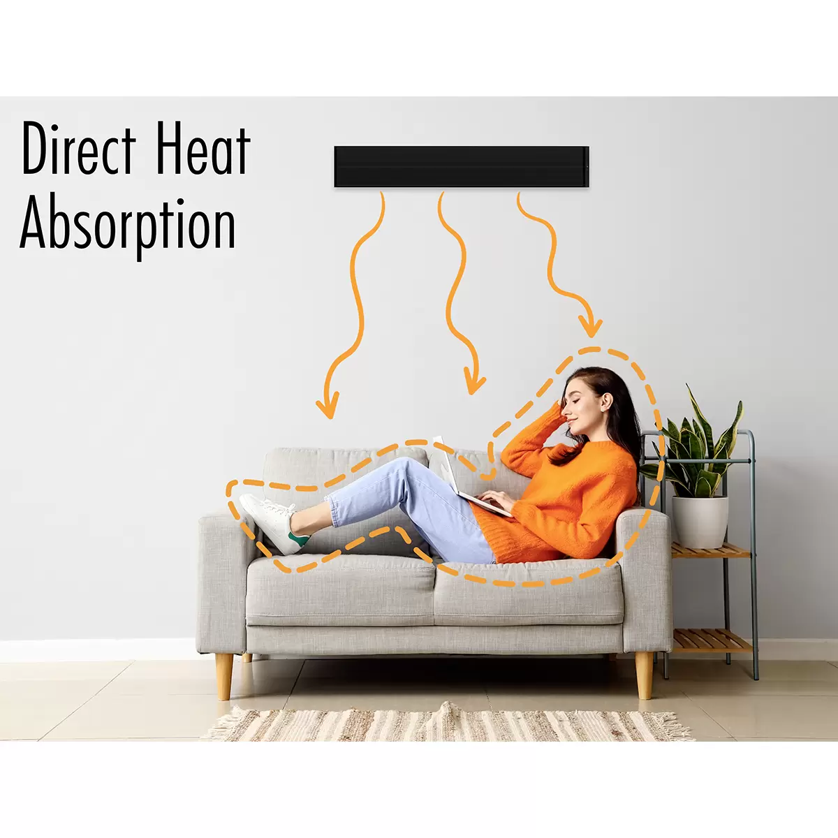 Infrarot Heizer Premium Heat Schwarz