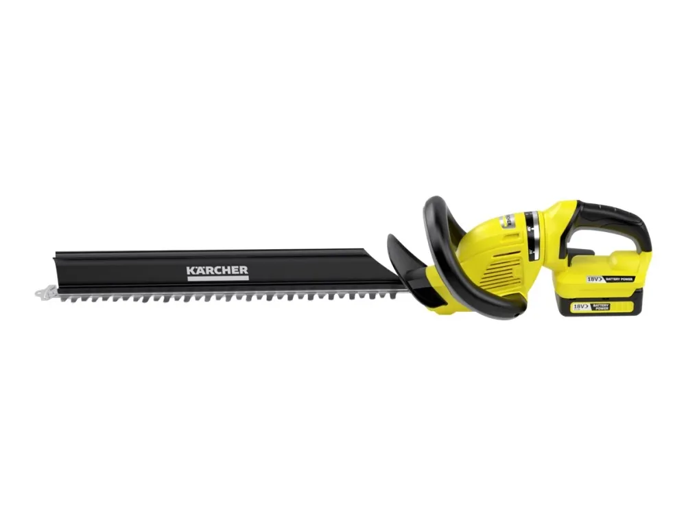 Kärcher HGE 18-50 - Hæktrimmer - ledningfri - 18 V - 5 Ah - intet batteri, ingen oplader - 2700 cpm - 50 cm - tandmellemrum: 22 mm - 2.9 kg - SOLO
