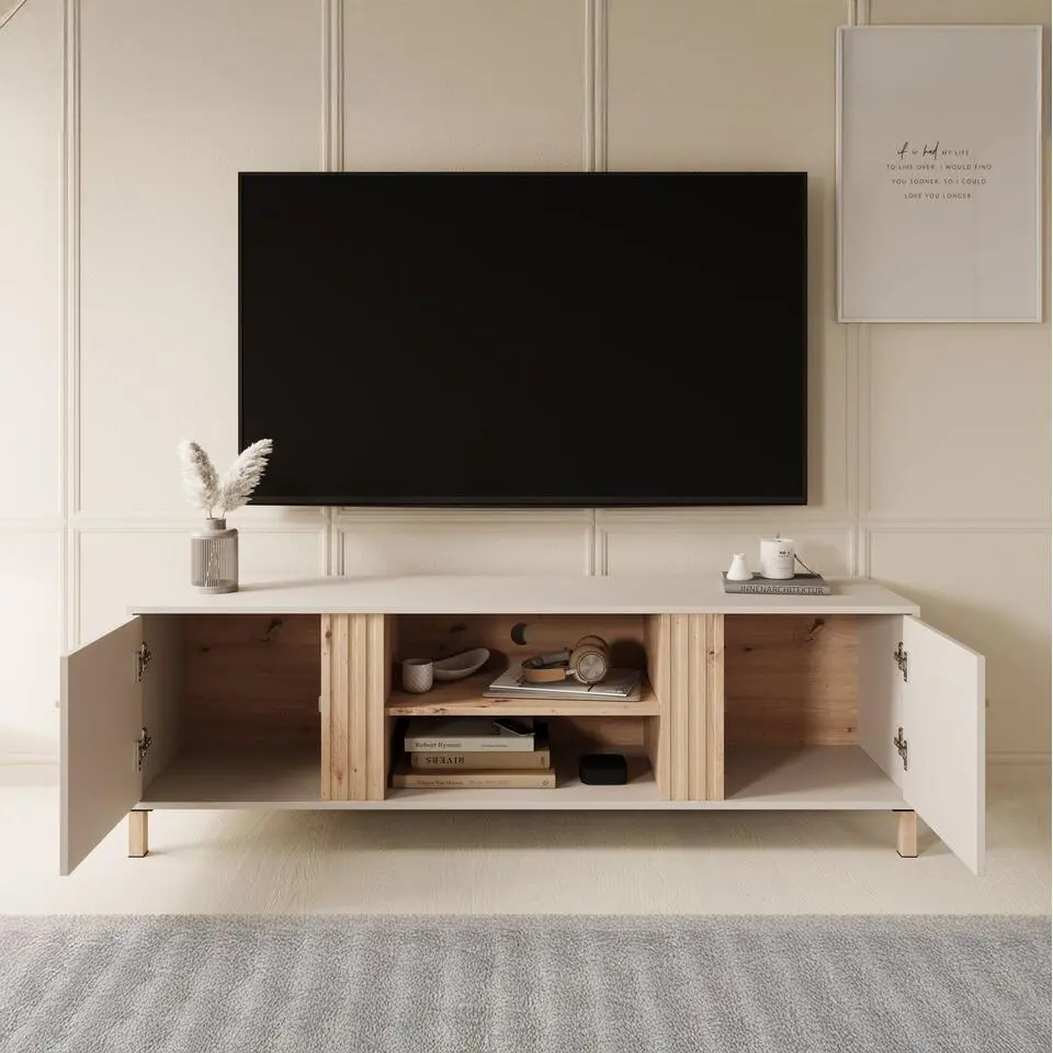 Meubella - TV-Meubel Bahia - Beige - 163 cm