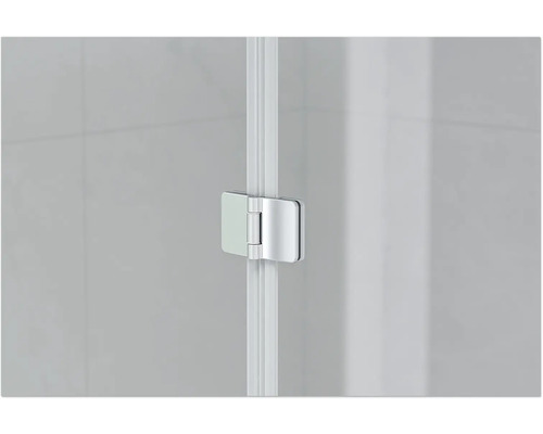 form&style 2-delige badwand DRENA 1120 x 1400 mm helder glasprofiel kleur chroom