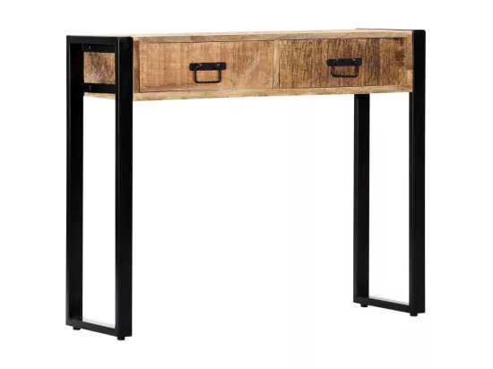 Table console 90 x 30 x 75 cm Bois de manguier massif